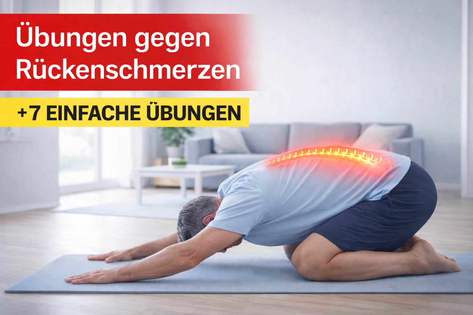Dehnübungen für den unteren Rücken – 7 einfache Übungen für zuhause