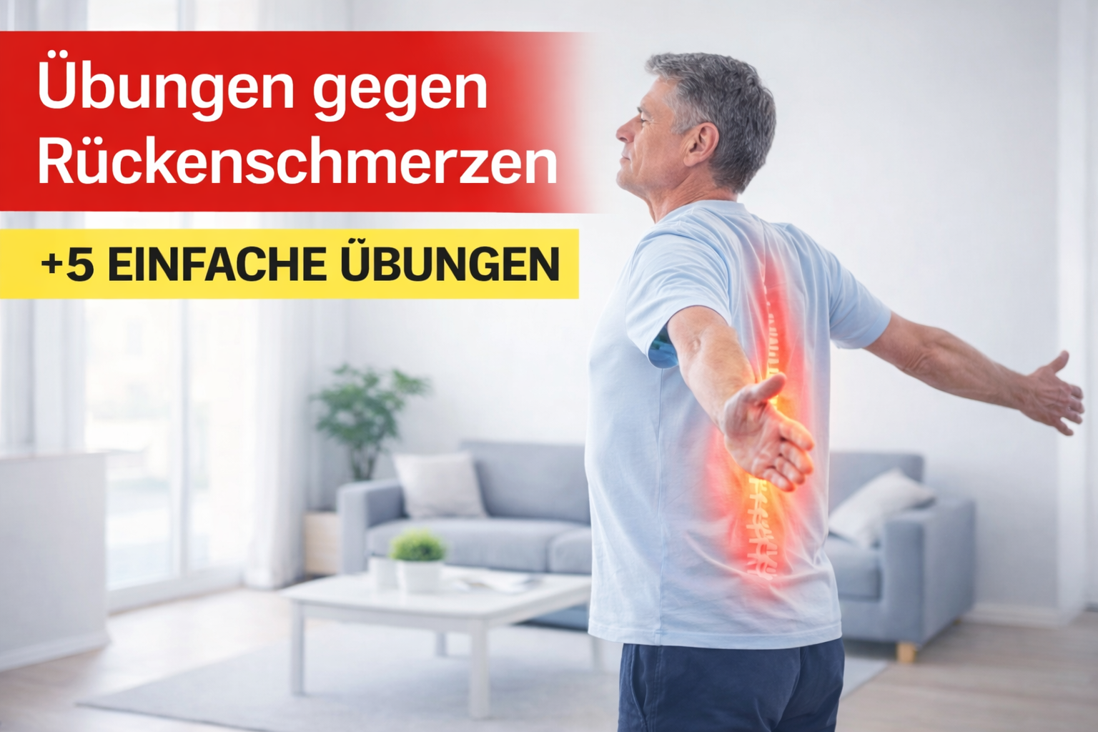 5 Übungen gegen Rückenschmerzen – einfache Rückenübungen für zuhause